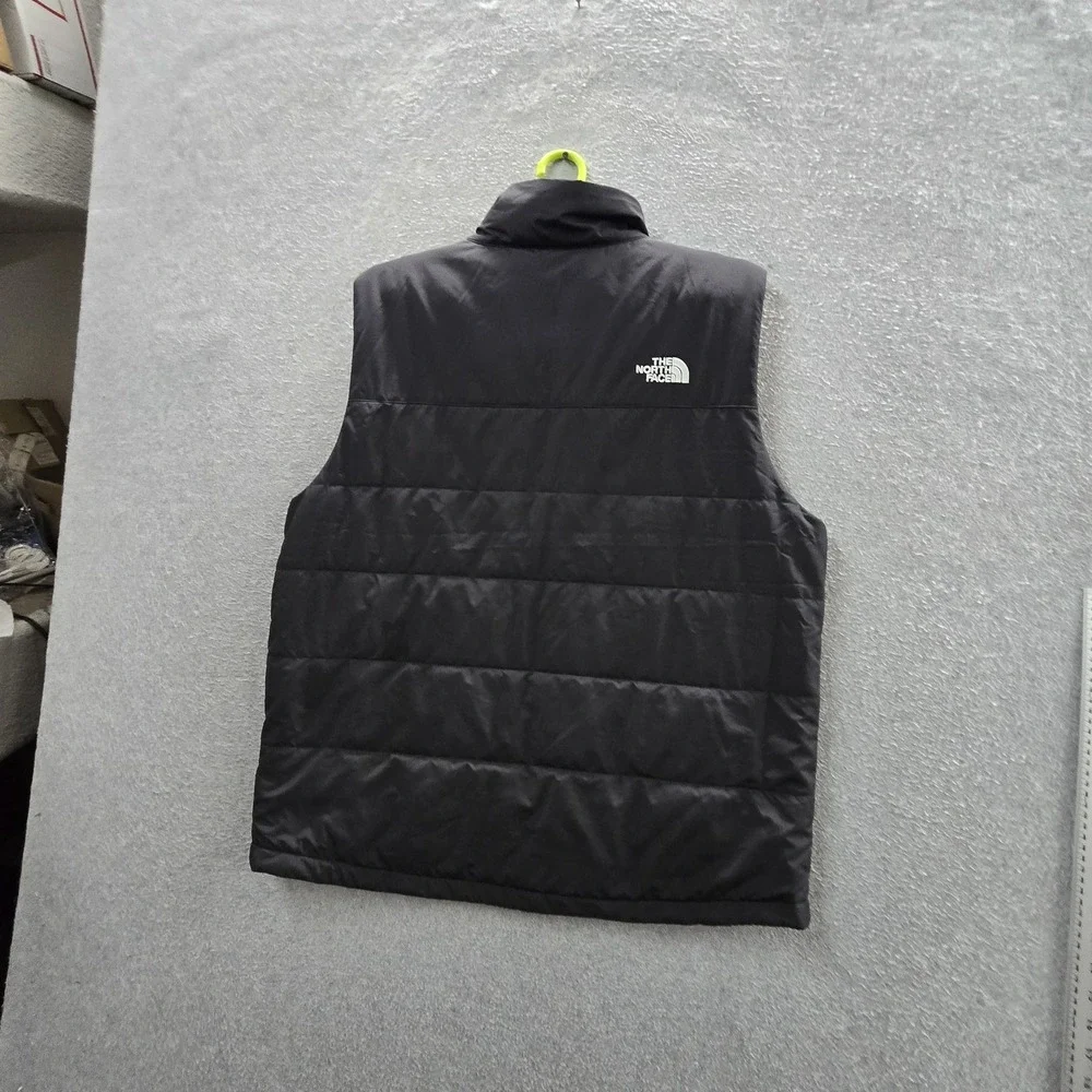 The North Face Men Jacket‎ L Black Embroidered Vest Everyday Insulated